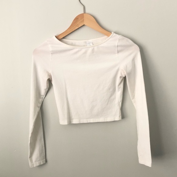 ✨SALE ✨Long Sleeve Crop Top - H&M - Picture 1 of 3